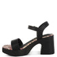 Kolata Faux Leather Pin Buckle Platform Heels