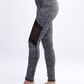 High-Waisted Pilates Leggings with Side Pockets & Mesh Panels