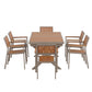 Experience Outdoor Dining Freedom with a Flexible Set Including Six