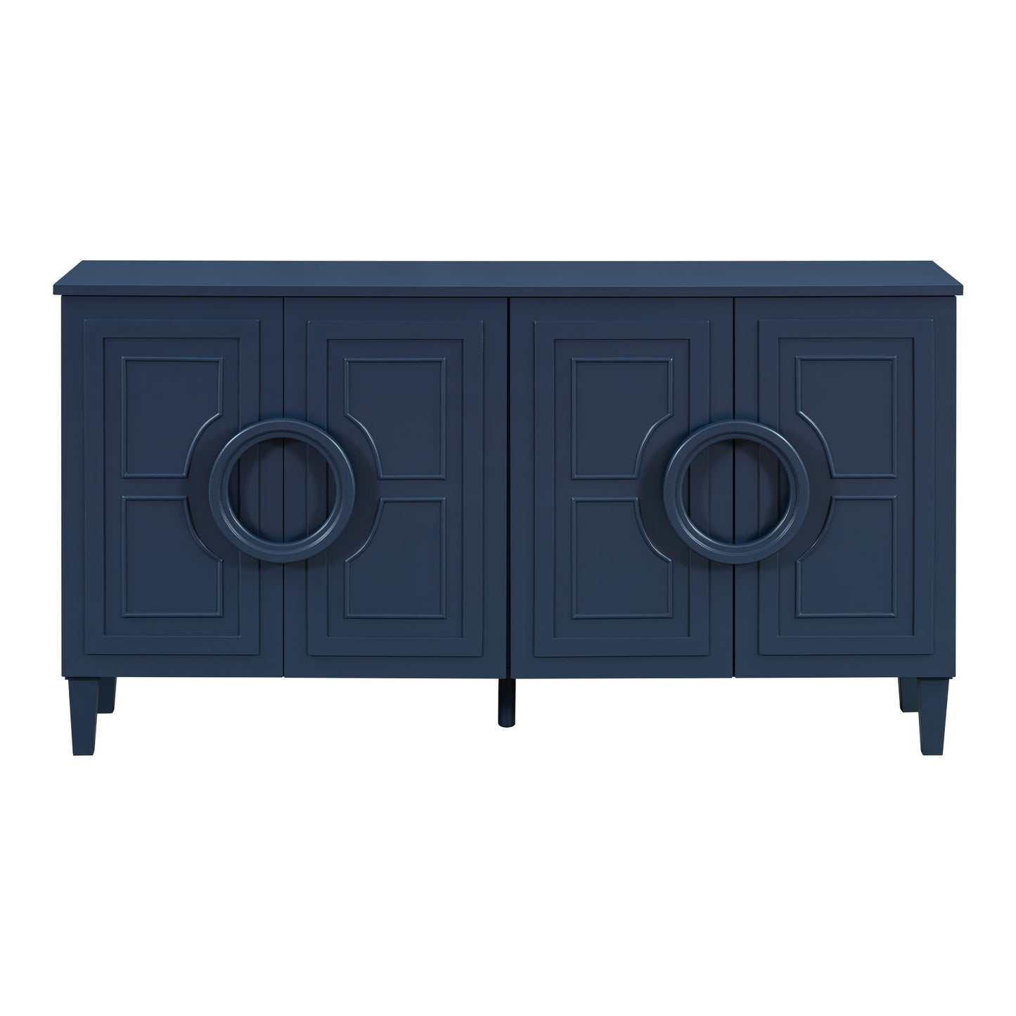 Four-door sideboard with French-Inspired,Suitable for Living Rooms,