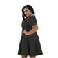 InstantFigure Curvy Plus Size Short V-neck Panel dress 16808MC