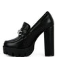 Y2K Chunky High Block Heeled Loafers