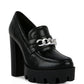 Y2K Chunky High Block Heeled Loafers