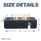 52 Inch Outdoor Concrete Propane Gas Rectangle Fire Pit Table In Dark