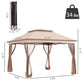 Pop-up Awning, Outdoor Patio Gazebo Shelter With Detachable Zipper