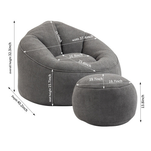 Bedding Bean Bag Sofa Chair High Pressure Foam Bean Bag Chair Material