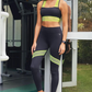 NEON VIBES CROPPED SPORTS BRA