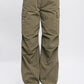 Loose Fit Parachute Cargo Pants