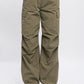 Loose Fit Parachute Cargo Pants