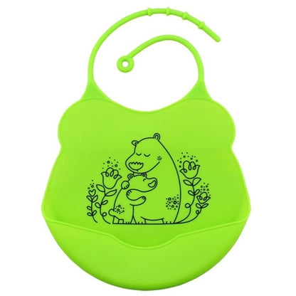 1PC  Baby Infants Kids Cute Silicone Bibs Baby