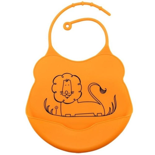 1PC  Baby Infants Kids Cute Silicone Bibs Baby