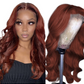 #27 Straight 13x1x4 T part Lace 4x4 Closure wigs Body Wave #33 Transpa