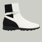 Anell Golf Classic Ankle Boots - Cream Ivory