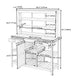 66'' Large Outdoor Farmhouse Wooden Potting Bench Table, Garden