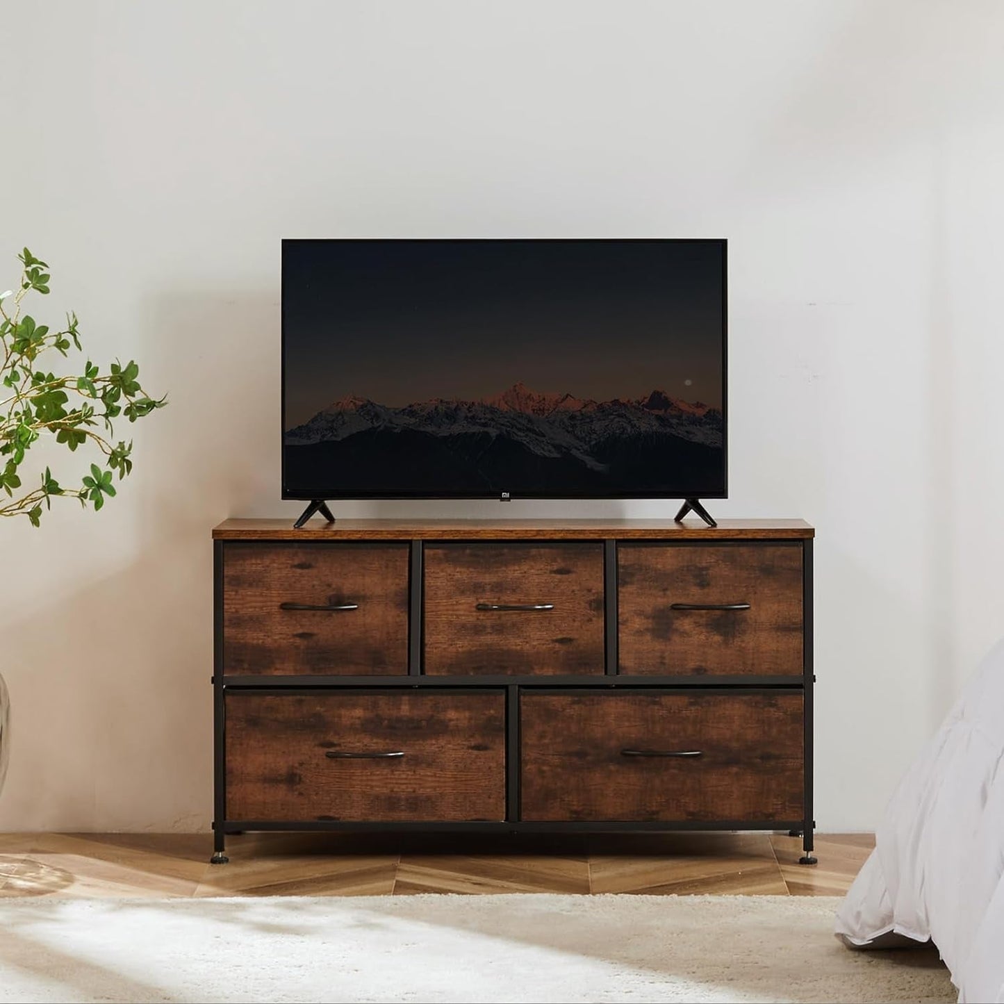 Dresser for Bedroom with 5 Drawers and Organizers
