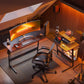 L Shaped Desk, Computer Corner Desk, Gaming Desk with Monitor Stand,