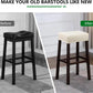 Stool Covers Rectangle - 2 Pack Stretch Waterproof Saddle Seat Cover