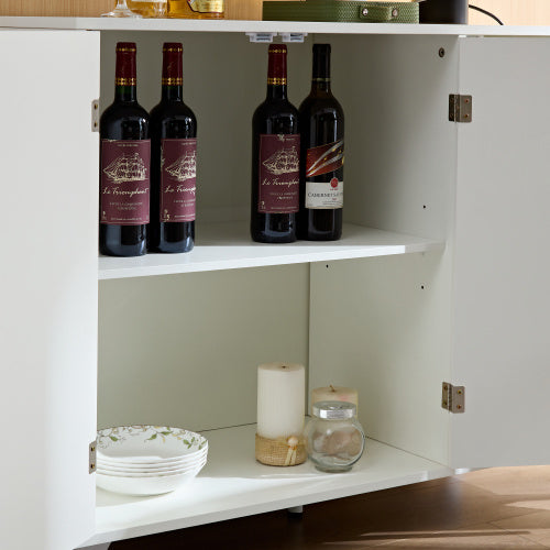 Buffet Cabinet With Wavy Texture