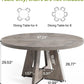 round Dining Table for 4-6 People, 47 Inches Dining Room Table with