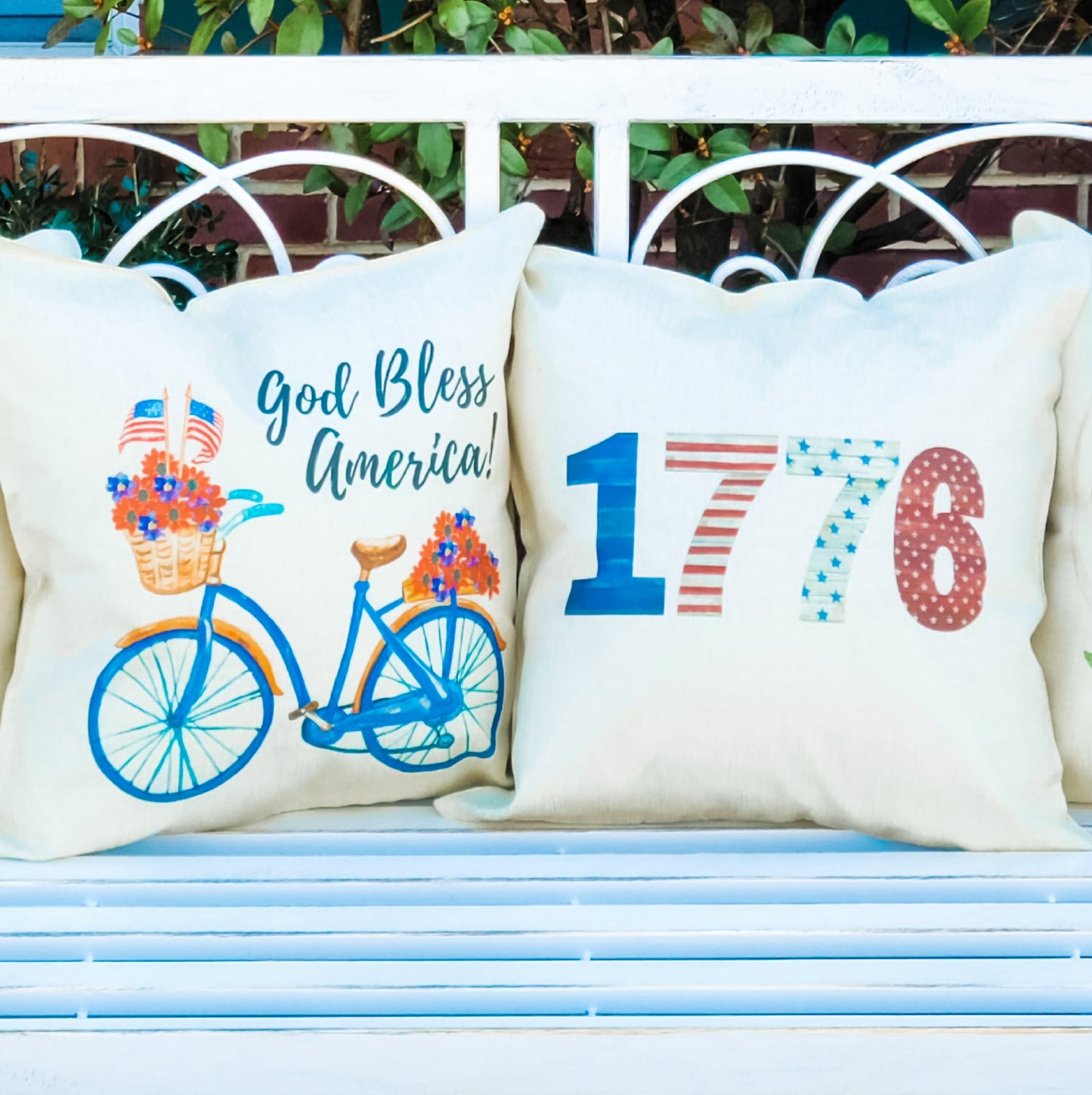 God Bless America Pillow Cover