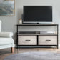 TV Stand Dresser with 2 Drawers - Television Riser Chest with Storage