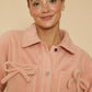 Fleece bow jacket