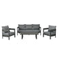 High-Quality Outdoor Seating Set with Thick Cushions for Ultimate