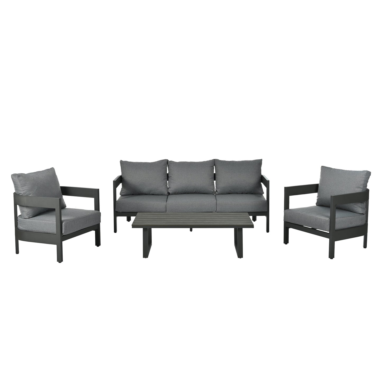 High-Quality Outdoor Seating Set with Thick Cushions for Ultimate