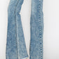 HIGH RISE SUPER STRETCH FLARE W/SEAMED FRONT JEANS