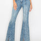 HIGH RISE SUPER STRETCH FLARE W/SEAMED FRONT JEANS
