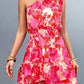 Womens Summer One Shoulder Flowy Short Dresses
