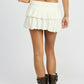 TIERED RUFFLE MINI SKORT