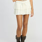 TIERED RUFFLE MINI SKORT