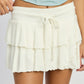 TIERED RUFFLE MINI SKORT