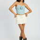 TIERED RUFFLE MINI SKORT