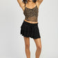 TIERED RUFFLE MINI SKORT