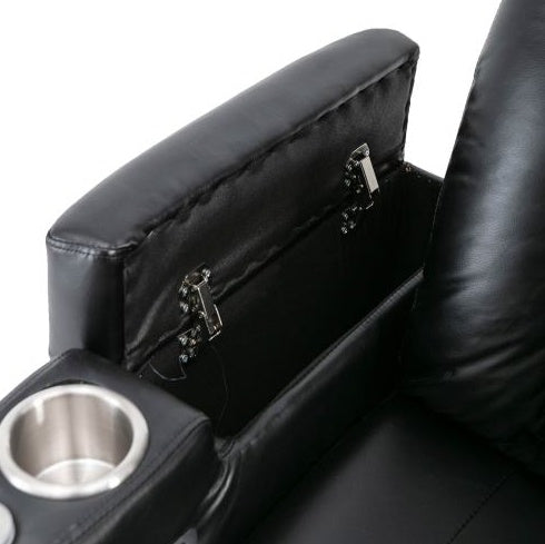 Premium Power Recliner With Storage Arms, Cupholders, Swivel Tray Tabl