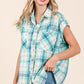 Mittoshop Mineral Wash Plaid Button Down Shirt