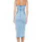 WOMEN FASHION DENIM MAXI DRESS