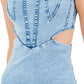 WOMEN FASHION DENIM MAXI DRESS