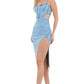 WOMEN FASHION DENIM MAXI DRESS