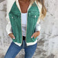 Zip up denim jacket