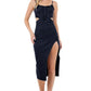 WOMEN FASHION DENIM MAXI DRESS