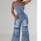 WOMEN FASHION DENIM JUMPSUIT