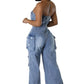 WOMEN FASHION DENIM JUMPSUIT