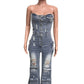 WOMEN FASHION DENIM JUMPSUIT