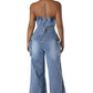 WOMEN FASHION DENIM JUMPSUIT
