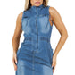 WOMEN FASHION DENIM MINI DRESS