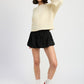 CABLE KNIT CROPPED SWEATER
