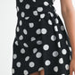MINI RUCHED POLKA DOT DRESS